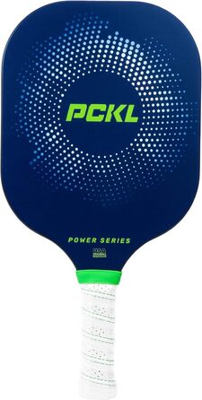 Професійна ракетка для піклболу PCKL Pro/Power Series, графіт-карбон, без бортиків, синя або біла, сертифікована USA Pickleball