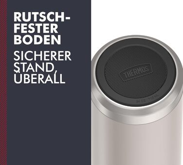 Термос Thermos Icon 710 мл, нержавіюча сталь, ізольована пляшка для напоїв, бежевий, збереження тепла 18 годин/холоду 24 години, герметична, без BPA, для гарячих і холодних напоїв, підходить для посудомийної машини