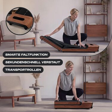 Бігова доріжка Sportstech WalkingPad Pro для дому: складана, до 8 км/год, з лічильником кроків, для офісу, 120 кг, з додатком, тиха, німецька якість