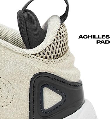 AND1 Дитячі баскетбольні кросівки для дівчаток та хлопчиків, високі, розмір 1-7, для малюків та старших дітей, чорно-бежеві