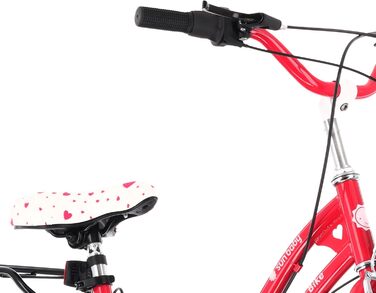 Дівчачий велосипед Sun Baby 20 дюймів, 6 швидкостей Shimano, для дітей 6-10 років, білий/золотий, Heart Bike
