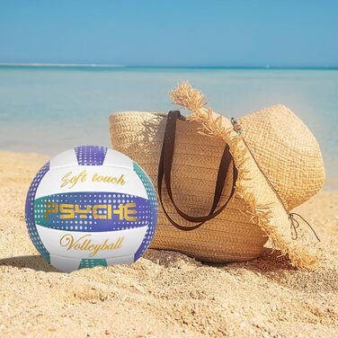 Волейбольний м'яч Wuzfully Kinder Soft Touch для пляжу та залу, розмір 5 (фіолетовий)