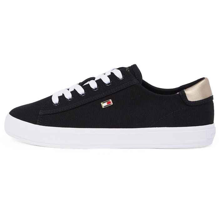 Кросівки жіночі Tommy Hilfiger Vulcanized Canvas Lace Up чорні (38 EU)