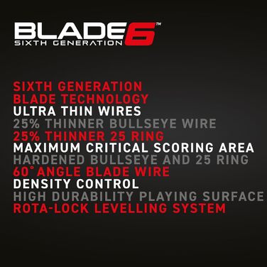 Професійна класична дротяна мішень WINMAU Blade 6 із сизалю для дартсу