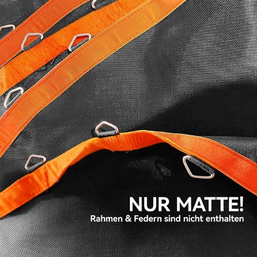 Стрибкова Мат для Трампліна SPORTNOW, Кругла Платформа, Поліпропілен, Помаранчевий