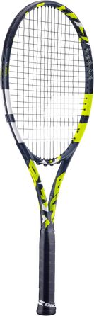 Тенісна ракетка Babolat Boost Aero для дорослих, легка, графітова, сіро-жовта, для жінок і чоловіків, вже з натягнутими струнами, розмір рукоятки 1