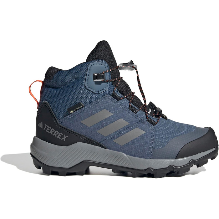 Дитячі трекінгові черевики Adidas Terrex Mid Gore-TEX, Wonder Steel Grey Three Semi Impact Orange, 31.5 EU