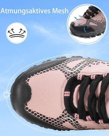 Водонепроникні трекінгові черевики для чоловіків та жінок. Легкі туристичні черевики для хайкінгу, розміри 38-46 EU, колір рожевий