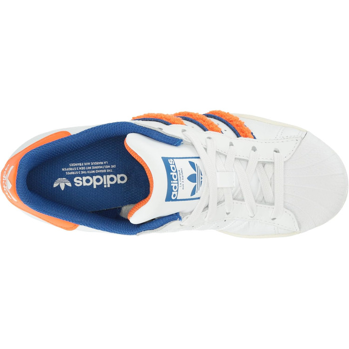 Кросівки Adidas ZX Flux Low - Білий, Оранжевий, Королівський Синій (42.5 EU, вузька колодка)