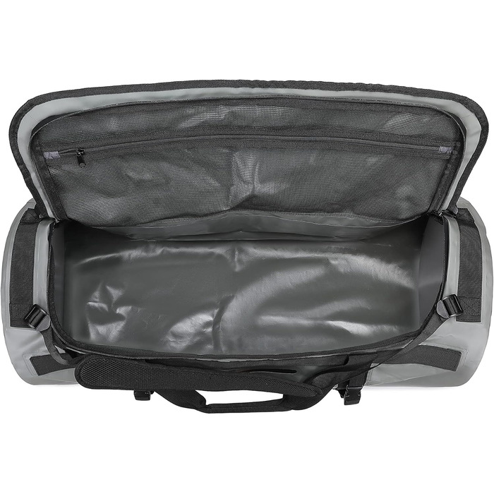 Велика водонепроникна спортивна сумка-рюкзак 90L для чоловіків, сіра, Duffel Bag для подорожей і спорту