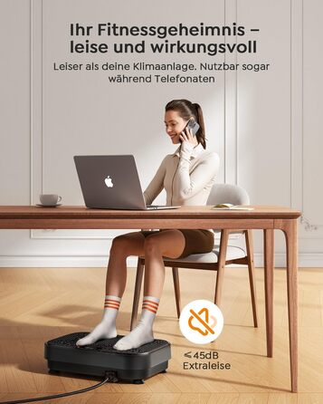 Платформа вібраційна Burever 150W з пультом, 99 рівнів інтенсивності, 5 програм, для масажу ніг, тренувань та формування м'язів