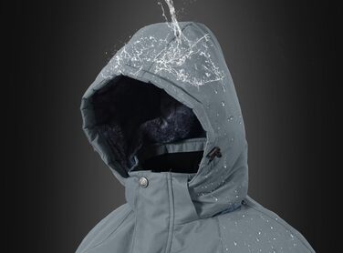 Чоловіча зимова куртка для туризму та активного відпочинку з капюшоном (Сірий, XL)