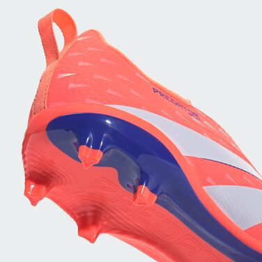 Дитячі футбольні бутси adidas Predator League без шнурівків для гри на твердому ґрунті (33.5 EU, Signal Coral Cloud White Beam Orange)