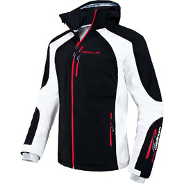 Чоловіча софтшеллова куртка Nebulus Rockshell L чорно-біла