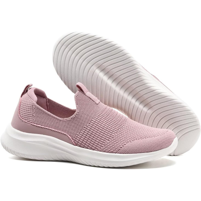 Жіночі кросівки для ходьби та тенісу TIOSEBON, дихаючі, легкі, slip-on, Mauve (42 EU)