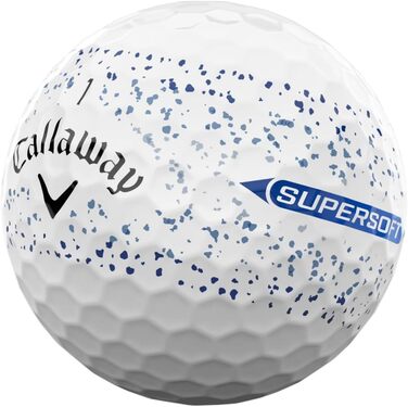 Гольф-м'ячі Callaway Supersoft Splatter 360, 2025 рік, блакитні, з розпиленням