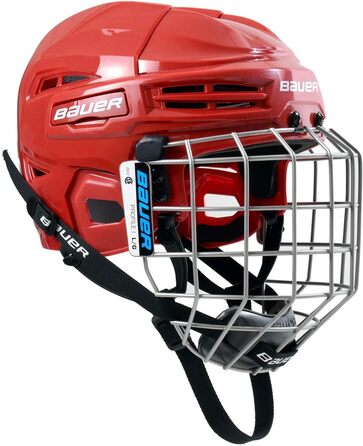 Хокейний шолом Bauer IMS 5.0 з ґраткою, розмір S (50,5-55 см), червоний