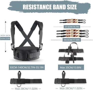 Резистентні еластичні стрічки для боксу та ММА. Комплект для тренувань з манжетами та ременями на щиколотки (300LB)