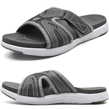 Чоловічі спортивні сандалі COFACE для відновлення після тренувань, підтримка склепіння стопи, ортопедичні, розмір 42 EU, сірі