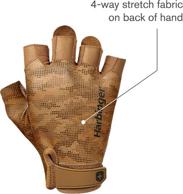 Рукавички Harbinger Pro Gloves - Легкі та гнучкі для підтримання середнього навантаження, унісекс (бежевий, L)