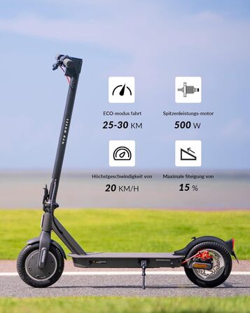 Електросамокат 5TH WHEEL V30PRO з ABE, поворотниками, 10-дюймовими колесами, до 30 км, 120 кг, додаток, 4 швидкості, дорожній електроскутер для міста