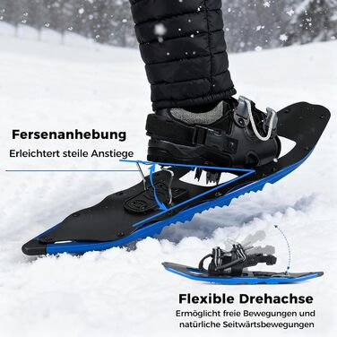 Шнеки туристичні COSTWAY з підйомником, 35-45 EUR, до 68/90 кг, комплект з трекінгових палиць та сумки, для чоловіків, жінок та підлітків, блакитні