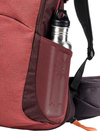 Туристичний рюкзак VAUDE Wizard 24+4 літри, водовідштовхувальний, для жінок і чоловіків, комфортна спинка, багато відділень, колір червоний (Redeva)