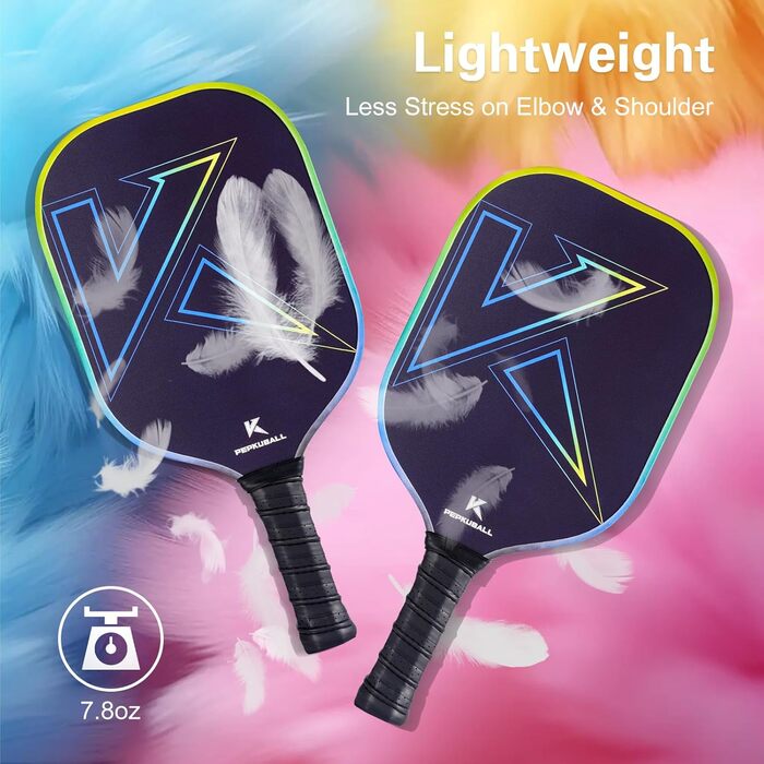 Набір для піклболу: ракетки та лопатки з фібергласовою поверхнею, для чоловіків та жінок