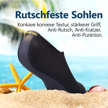 Шкарпетки-кальсони для плавання JackShibo: чоловічі та жіночі, чорні, 37/38 EU