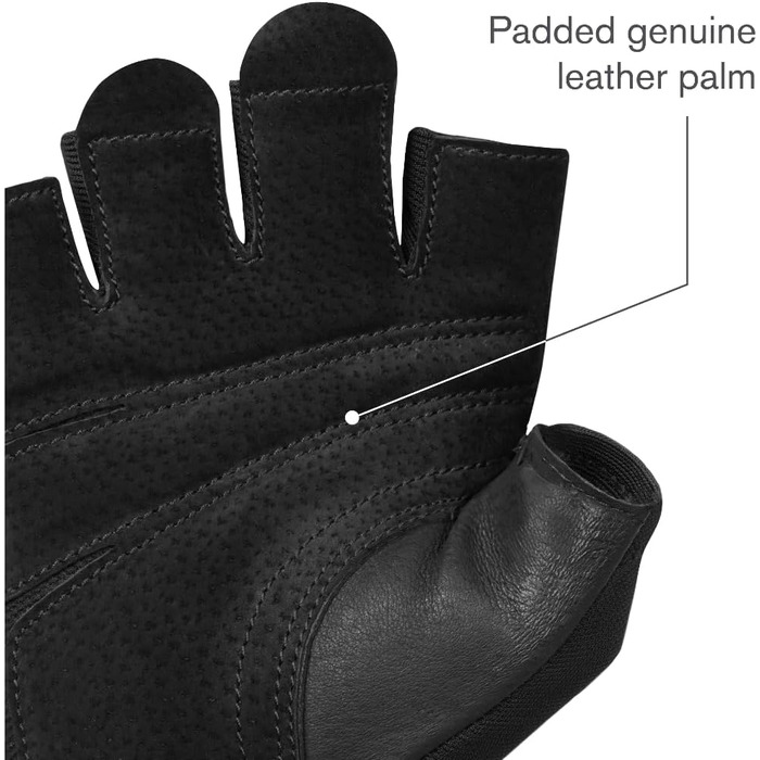 Рукавички Harbinger Pro Gloves: Легкі та гнучкі, для підтримки при помірному навантаженні, унісекс, чорний XL
