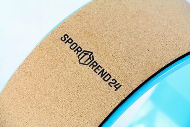 Йога-колесо Sporttrend 24 з пластику та корку для фітнесу