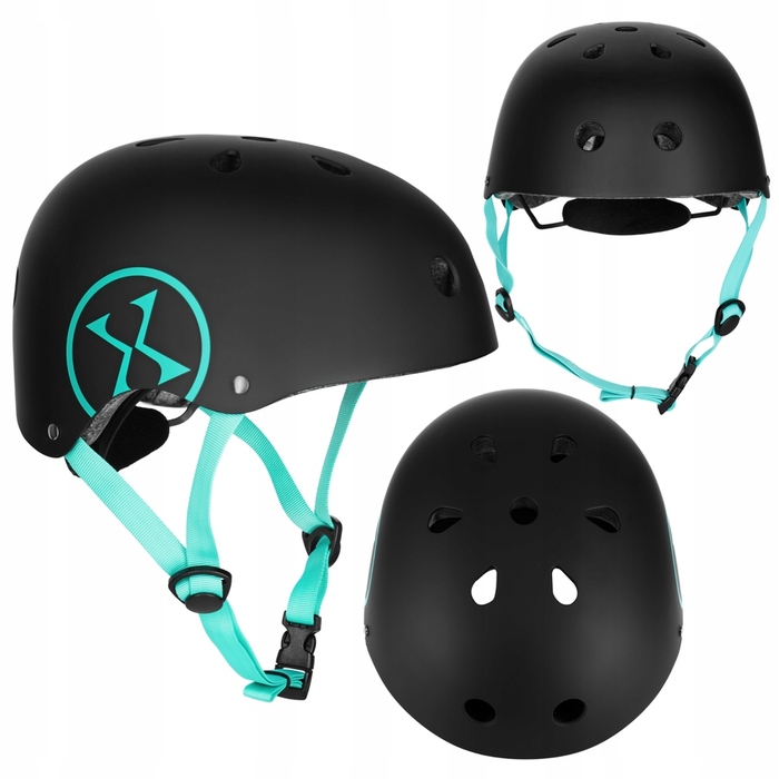 Регульований велосипедний шолом та комплект захисту для роликів, велосипеда та скейта, розмір XS