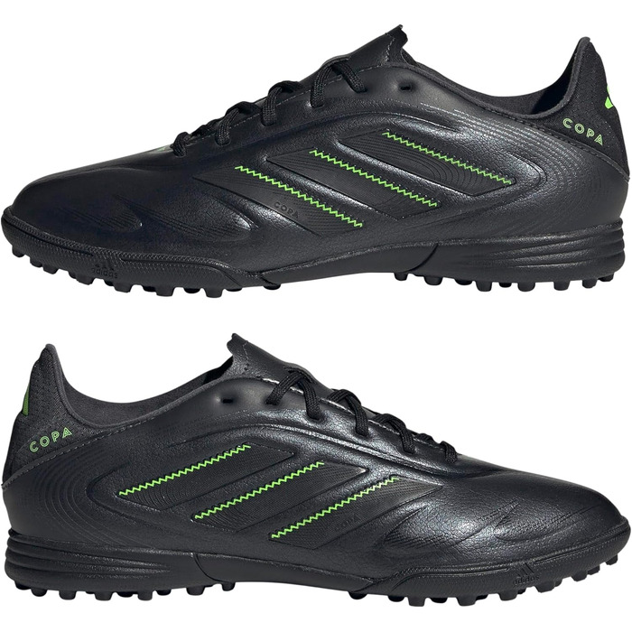 Дитячі футбольні бутси Adidas Copa Pure III League Turf для штучного покриття (28 EU, чорний/сірий/лимонний)