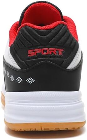 Чоловічі/Жіночі гандбольні кросівки: дихаючі, з антиковзаючою підошвою, легкі, для змагань та тренувань, білі/червоні, 40 EU