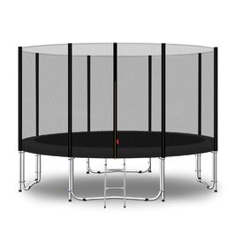 Батут для дітей на вулицю Ø 305 см, повний комплект, чорний