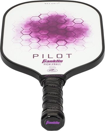 Падл для піклболу Franklin Sports Paddle Pilot 10 мм, білий/фіолетовий, універсальний розмір