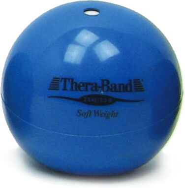 Медичний м'яч TheraBand 2,5 кг для силових вправ, реабілітації, пілатесу, йоги, тренувань вдома, діаметр 11,4 см, синій