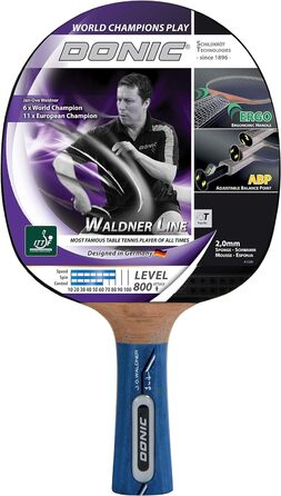 Настільна ракетка DONIC WALDNER 800 ABP, універсальна рукоятка