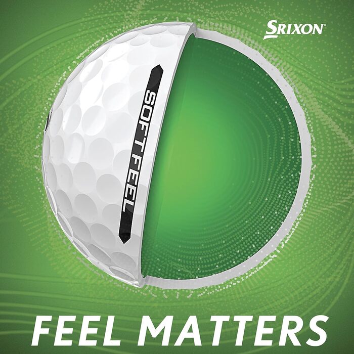 Гольф-м'ячі Srixon Soft Feel 13 для дорослих, низька компресія, коротка дистанція, 12 шт., подарунок та аксесуари для гольфу