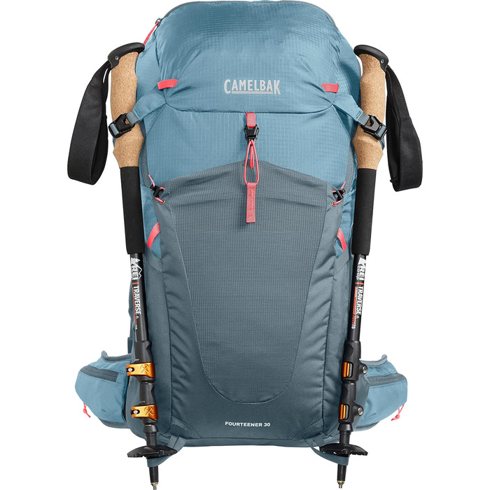 Гідратаційний рюкзак CAMELBAK Fourteener 30 для дорослих, універсальний розмір, синій з червоним, туристичний рюкзак з питною системою