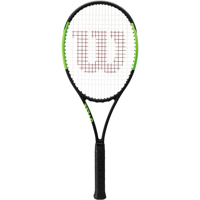 Тенісна ракетка Wilson, розмір ручки 1 (4 1/8''), чорна/зелена