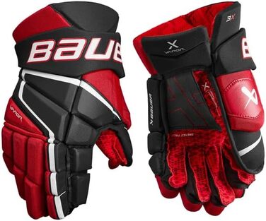 Хокейні рукавички Bauer Vapor 3X 13'' чорні/білі для підлітків