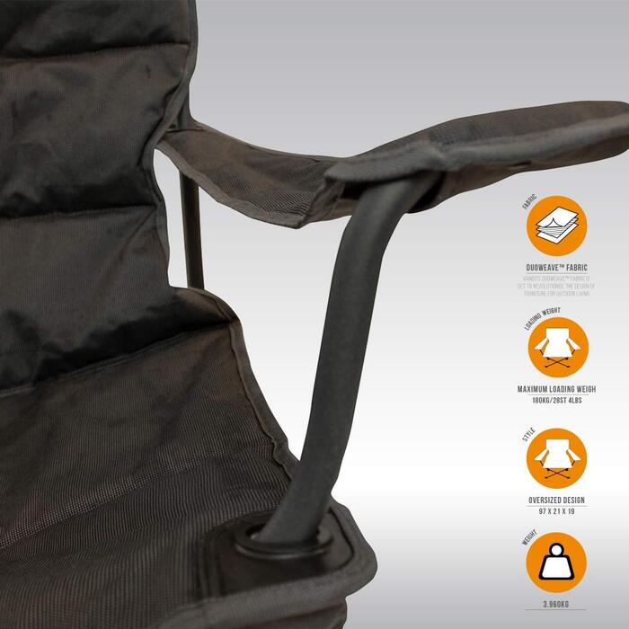 Стілець Vango Goliath, Smoke, XL - розкладний, великий