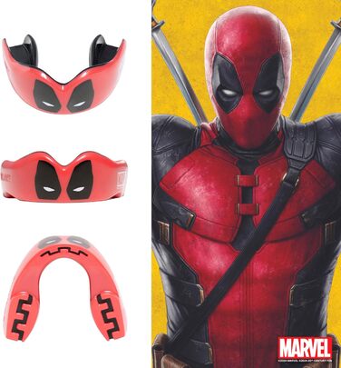 Захисна капа Deadpool Marvel для дорослих, спортивна, для єдиноборств, регбі, ММА, хокею, боксу, 12+ років