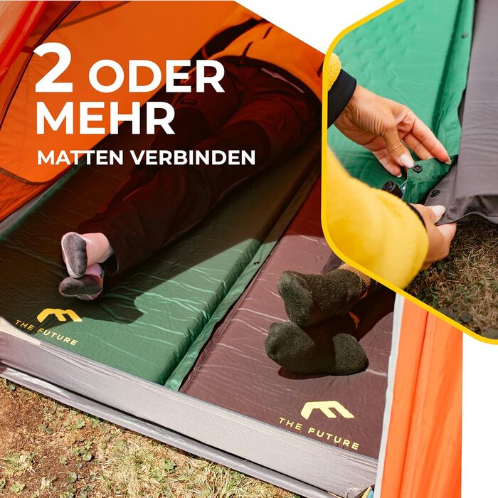 Isomatte самонадувна The Future Air Bender Comfort, 5 см, сіра, для кемпінгу та відпочинку на природі