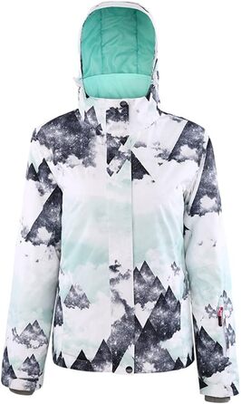 Водонепроникний та вітронепроникний жіночий комплект для катання на лижах та сноуборді, теплий зимовий костюм для туризму та активного відпочинку (оранжево-чорний, білий з рожевим)