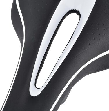 Сідло для гірського велосипеда Robuster (чорно-біле)