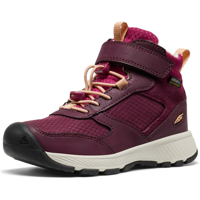 KEEN Skua Mid - Дитячі водонепроникні трекінгові черевики, 24 EU, Колір: Fig Peach Fuzz