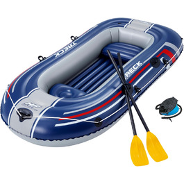 Надувний човен Bestway Hydro-Force Treck X2 255x127x36 см з веслами, комплект для відпочинку на воді