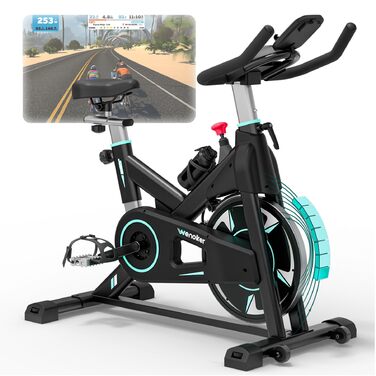 Велотренажер Wenoker з LCD-дисплеєм, магнітний, регульований, до 160 кг